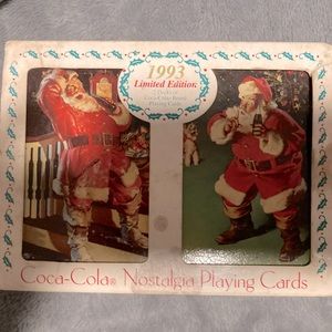 Santa Double Deck Coca-Cola Limited Edition Nostalgia Playing Cards Trademark